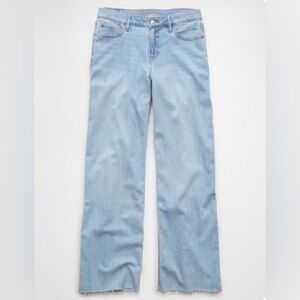 American Eagle Outfitters Dreamy Drape Low Rise Baggy Wide Leg Jeans Size 16